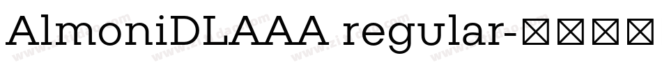 AlmoniDLAAA regular字体转换